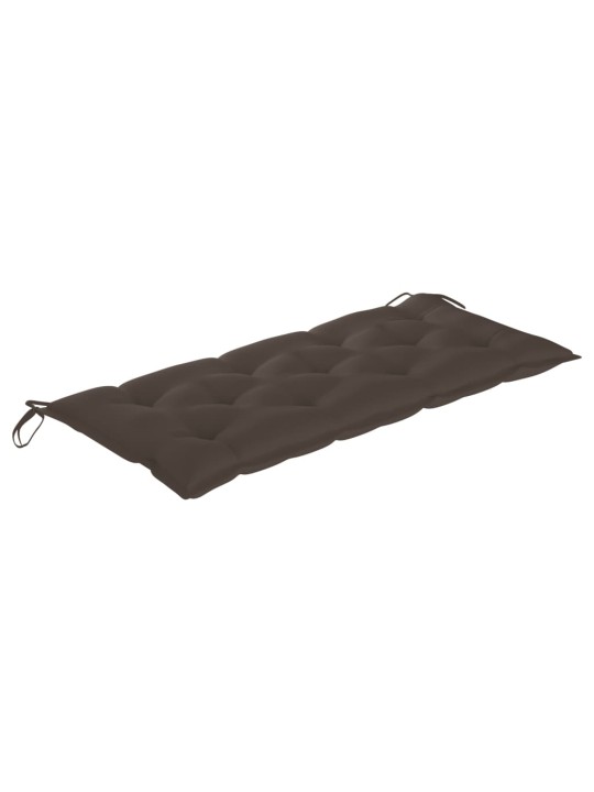 Sulankstomas sodo suoliukas su pagalvėle, 118cm, bambukas
