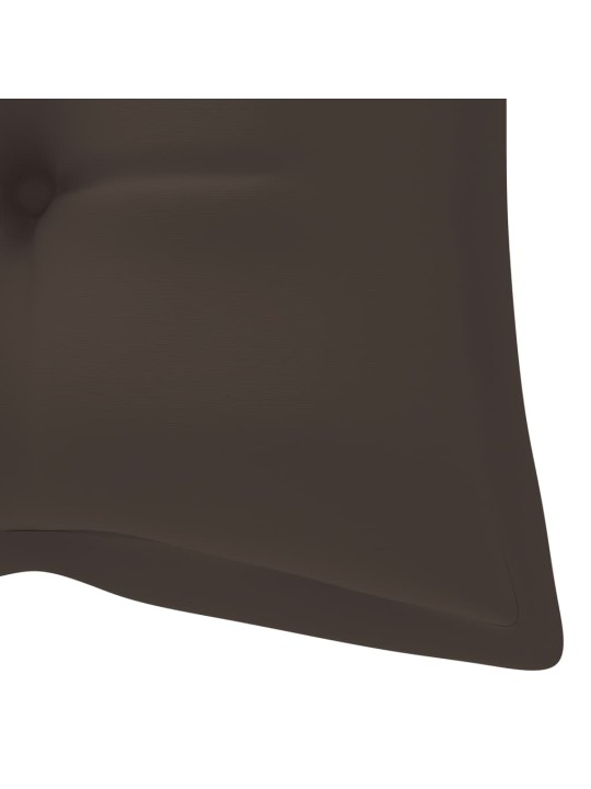 Sulankstomas sodo suoliukas su pagalvėle, 118cm, bambukas
