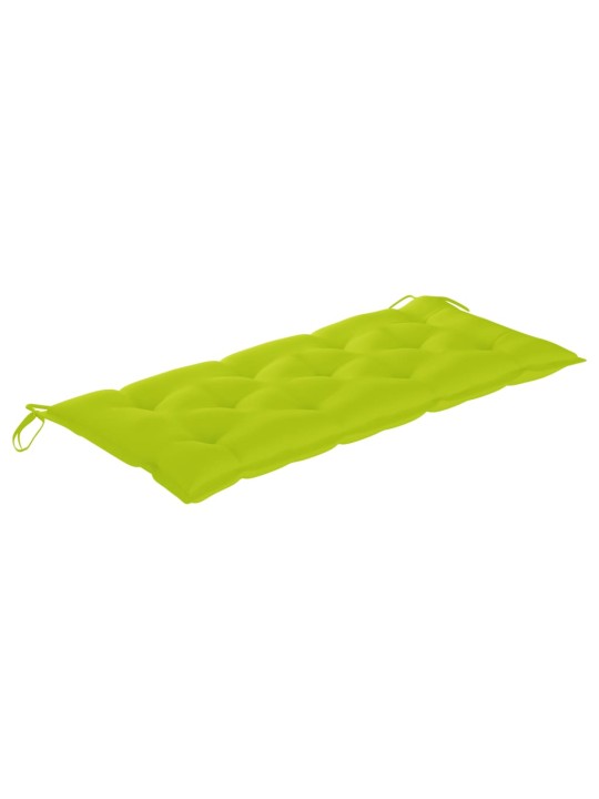 Sulankstomas sodo suoliukas su pagalvėle, 118cm, bambukas