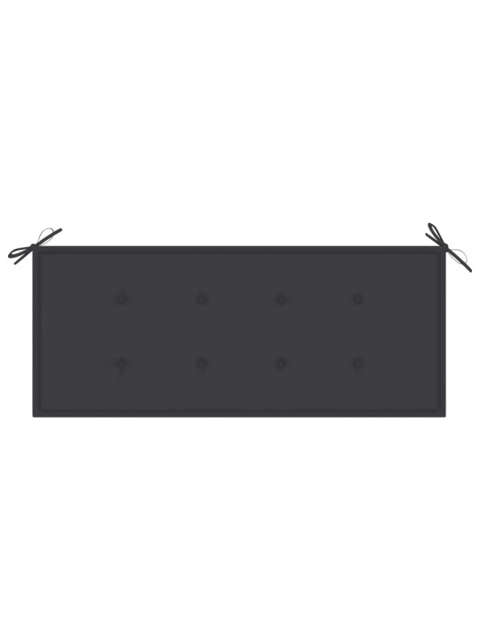 Sodo suoliukas su pagalvėle, 120cm, bambukas