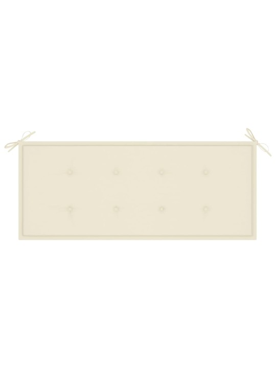 Sodo suoliukas su pagalvėle, 120cm, bambukas