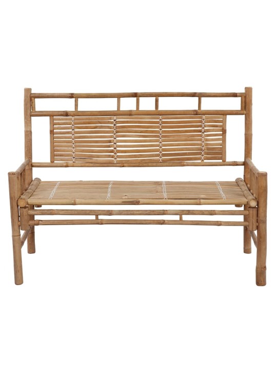 Sodo suoliukas su pagalvėle, 120cm, bambukas