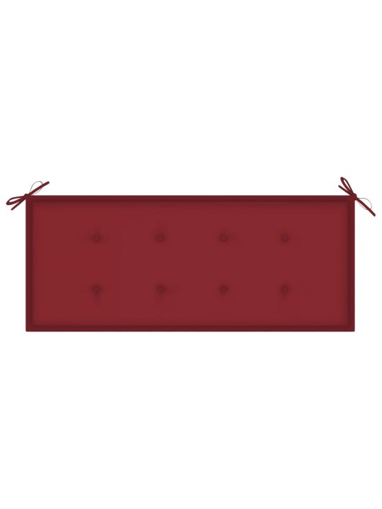 Sodo suoliukas su pagalvėle, 120cm, bambukas (41504+314080)