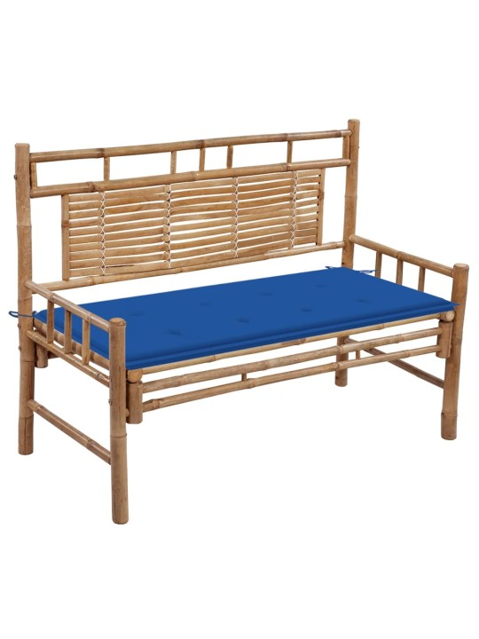 Sodo suoliukas su pagalvėle, 120cm, bambukas (41504+314081)