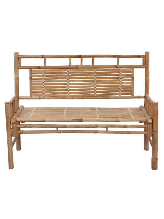 Sodo suoliukas su pagalvėle, 120cm, bambukas (41504+314081)