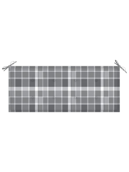 Sodo suoliukas su pagalvėle, 120cm, bambukas (41504+314085)