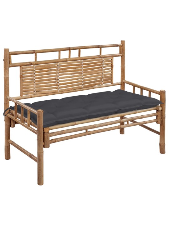 Sodo suoliukas su pagalvėle, 120cm, bambukas (41504+314944)
