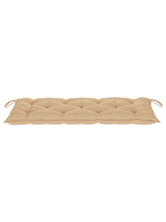 Sodo suoliukas su pagalvėle, 120cm, bambukas (41504+314947)