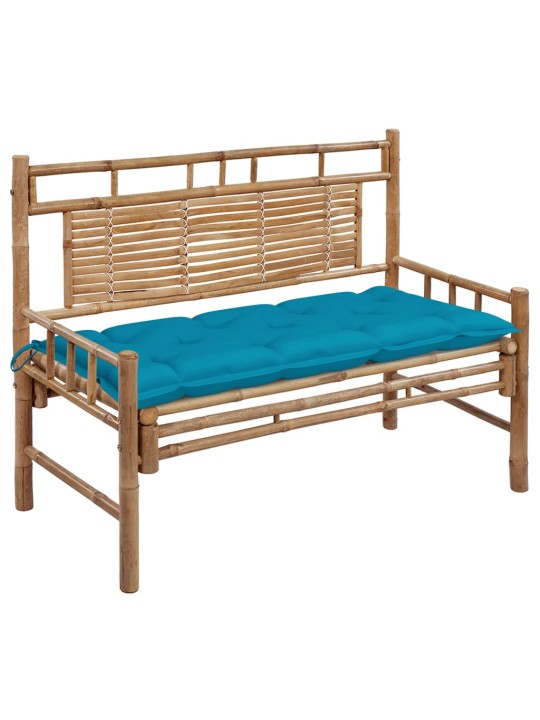 Sodo suoliukas su pagalvėle, 120cm, bambukas (41504+314948)