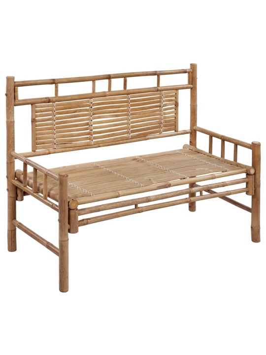 Sodo suoliukas su pagalvėle, 120cm, bambukas (41504+314950)