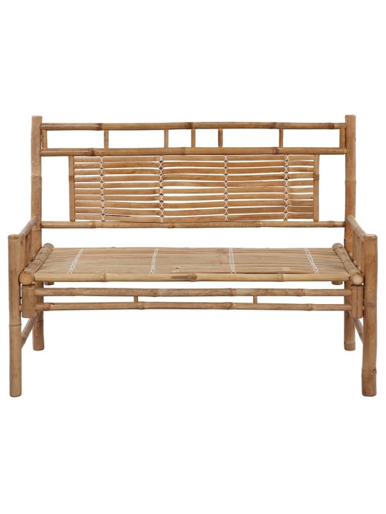 Sodo suoliukas su pagalvėle, 120cm, bambukas (41504+314950)