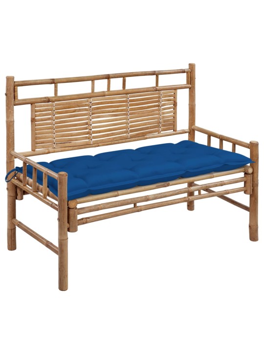 Sodo suoliukas su pagalvėle, 120cm, bambukas (41504+314954)