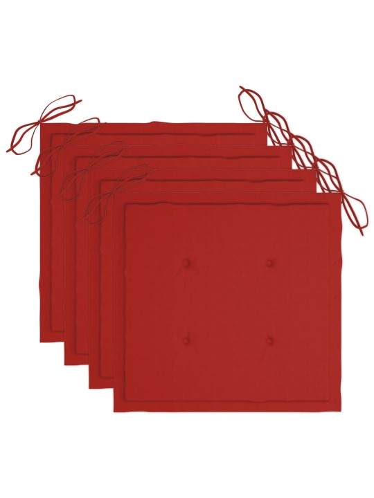Sulankstomas lauko komplektas su pagalvėmis, 5 dalių, bambukas