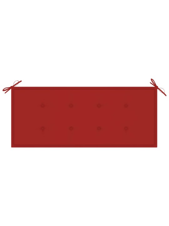 Sodo suoliukas su pagalvėle, 120cm, akacijos medienos masyvas