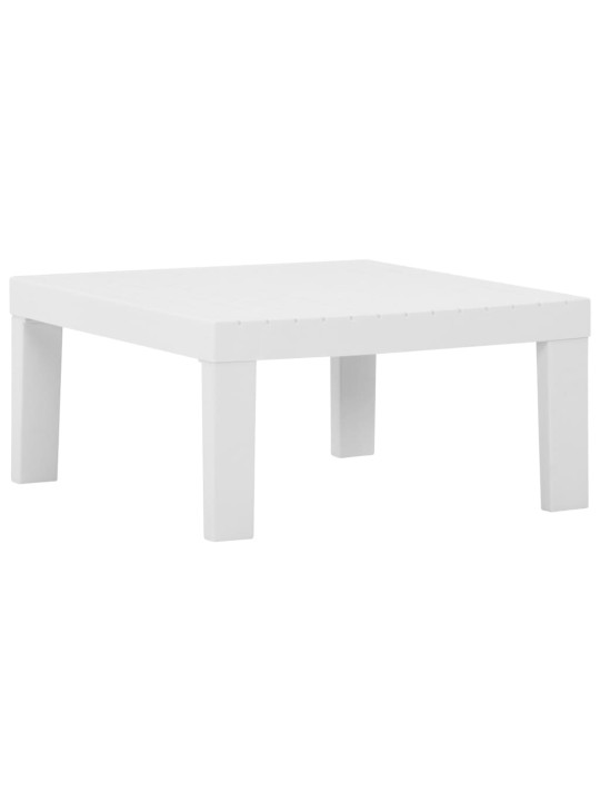 Poilsio komplektas su pagalvėlėmis, 4 dalių, baltas, plastikas
