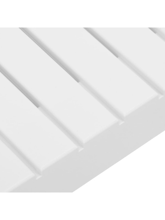 Poilsio komplektas su pagalvėlėmis, 4 dalių, baltas, plastikas