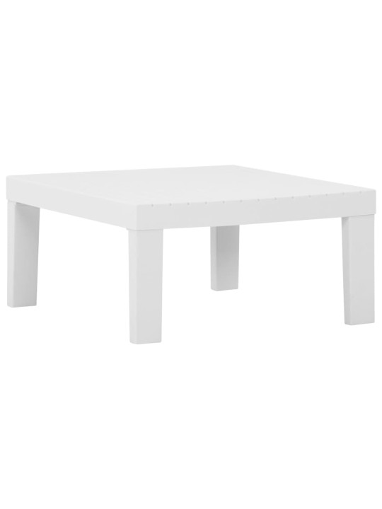 Poilsio komplektas su pagalvėlėmis, 6 dalių, baltas, plastikas
