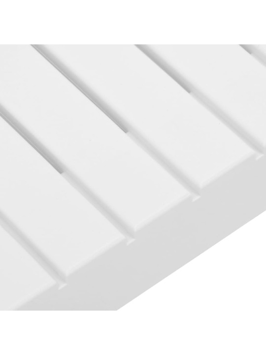Poilsio komplektas su pagalvėlėmis, 6 dalių, baltas, plastikas