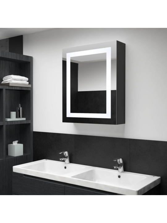 Veidrodinė vonios spintelė su LED apšvietimu, 50x13x70cm