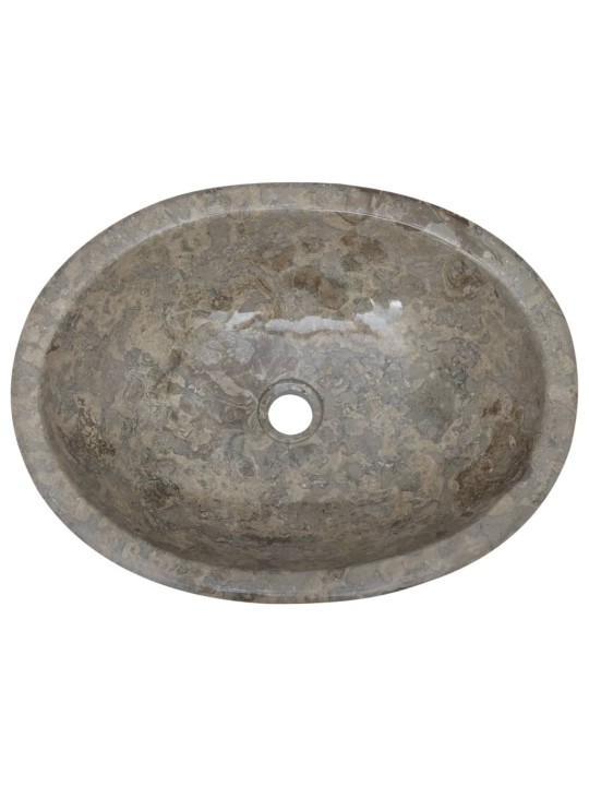 Praustuvas, pilkos spalvos, 53x40x15cm, marmuras