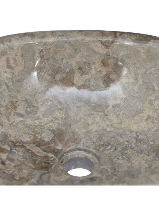 Praustuvas, pilkos spalvos, 53x40x15cm, marmuras