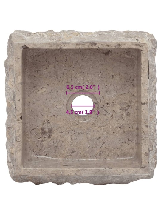 Praustuvas, pilkos spalvos, 30x30x13cm, marmuras