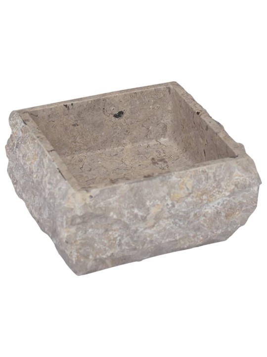 Praustuvas, pilkos spalvos, 30x30x13cm, marmuras