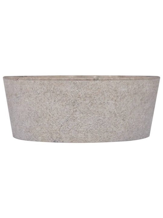 Praustuvas, pilkos spalvos, skersmuo 40x15cm, marmuras