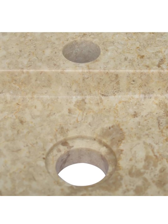 Sieninis praustuvas, kreminis, 38x24x6,5cm, marmuras