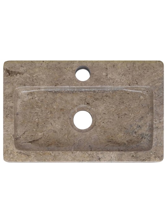 Sieninis praustuvas, pilkas, 38x24x6,5cm, marmuras