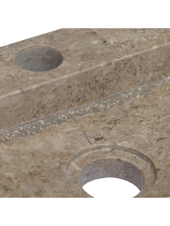 Sieninis praustuvas, pilkas, 38x24x6,5cm, marmuras