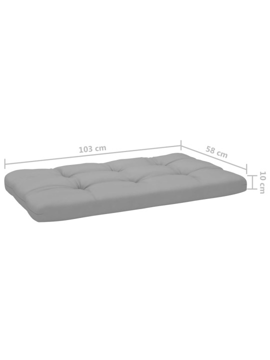 Dvivietė sofa iš palečių su pagalvėlėmis, impregnuota pušis