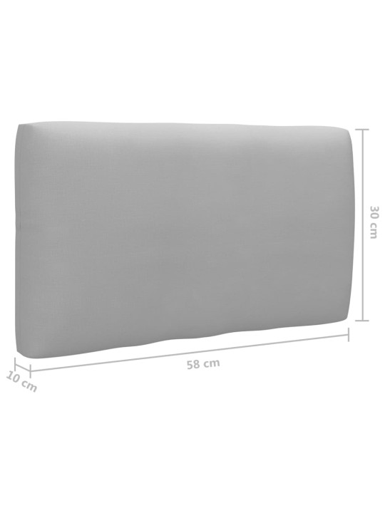 Dvivietė sofa iš palečių su pagalvėlėmis, impregnuota pušis