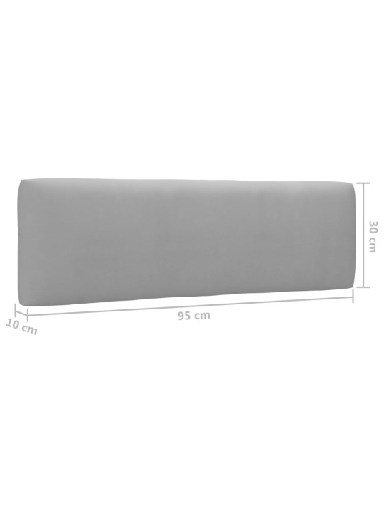 Dvivietė sofa iš palečių su pagalvėlėmis, impregnuota pušis