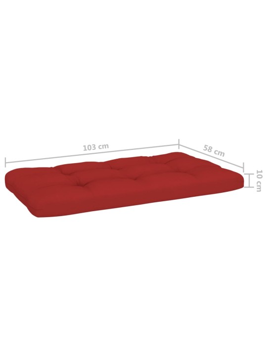 Dvivietė sofa iš palečių su pagalvėlėmis, impregnuota pušis