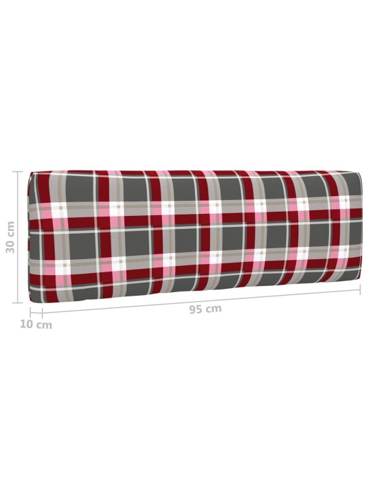 Dvivietė sofa iš palečių su pagalvėlėmis, impregnuota pušis