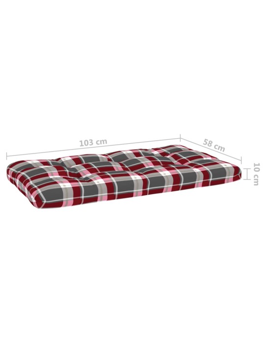 Dvivietė sofa iš palečių su pagalvėlėmis, impregnuota pušis