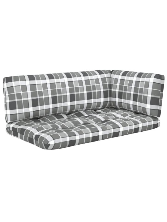 Dvivietė sofa iš palečių su pagalvėlėmis, impregnuota pušis