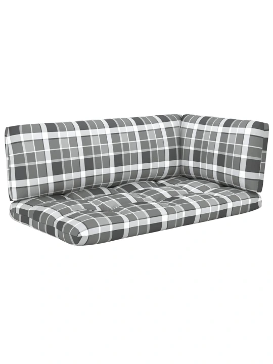 Dvivietė sofa iš palečių su pagalvėlėmis, impregnuota pušis