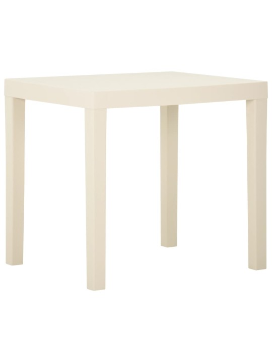 Sodo stalas, baltos spalvos, 79x65x72cm, plastikas