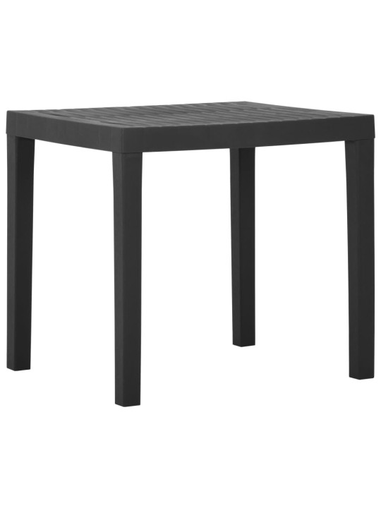 Sodo stalas, pilkos spalvos, 79x65x72cm, plastikas