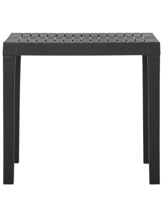 Sodo stalas, pilkos spalvos, 79x65x72cm, plastikas
