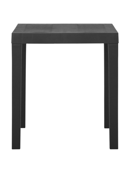 Sodo stalas, pilkos spalvos, 79x65x72cm, plastikas
