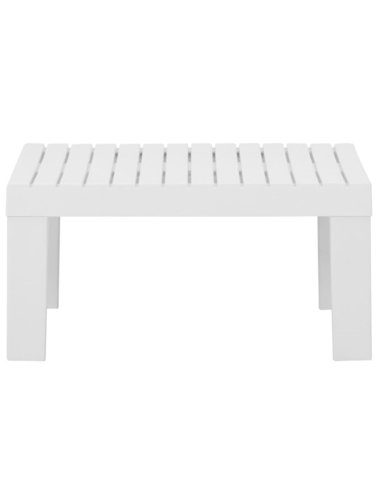Poilsio komplektas su pagalvėlėmis, 2 dalių, baltas, plastikas