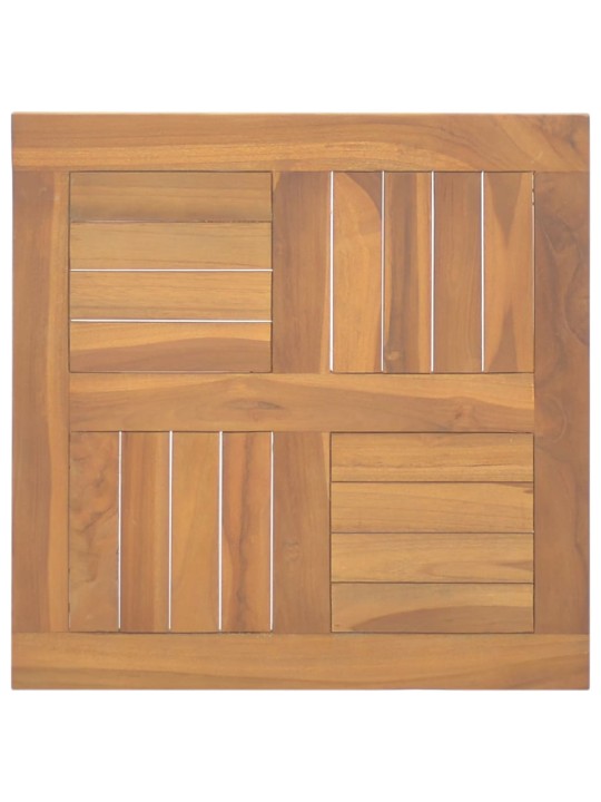 Stalviršis, 50x50x2,5cm, tikmedžio masyvas, kvadratinis
