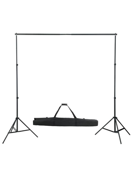 Fotostudijos komplektas su šviesdėžėmis, fonu ir reflektoriumi