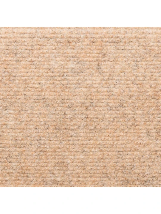 Laiptų kilimėliai, 5vnt., rudi, 65x21x4cm, perforuoti adatomis