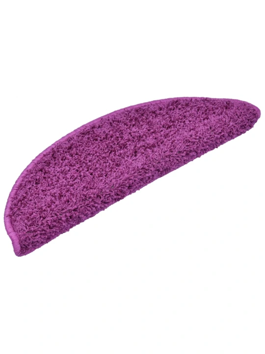 Laiptų kilimėliai, 10vnt., violetinės spalvos, 56x17x3cm