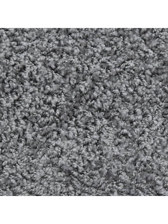 Laiptų kilimėliai, 10vnt., pilkos spalvos, 65x21x4cm