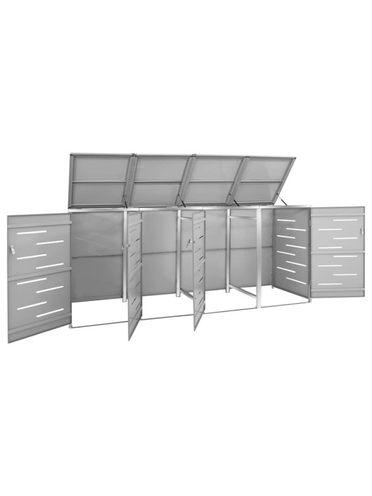 Keturvietė konteinerių pastogė, 276,5x77,5x115, plienas